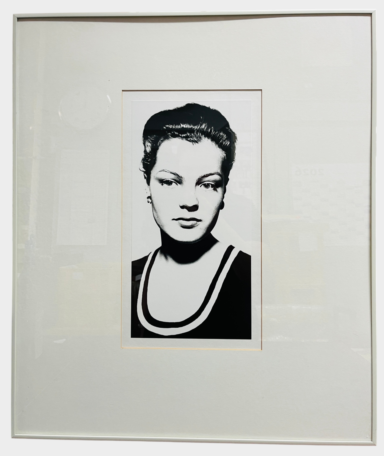 Romy Schneider Porträtfoto gerahmt Chargesheimer Schwarz Weiß