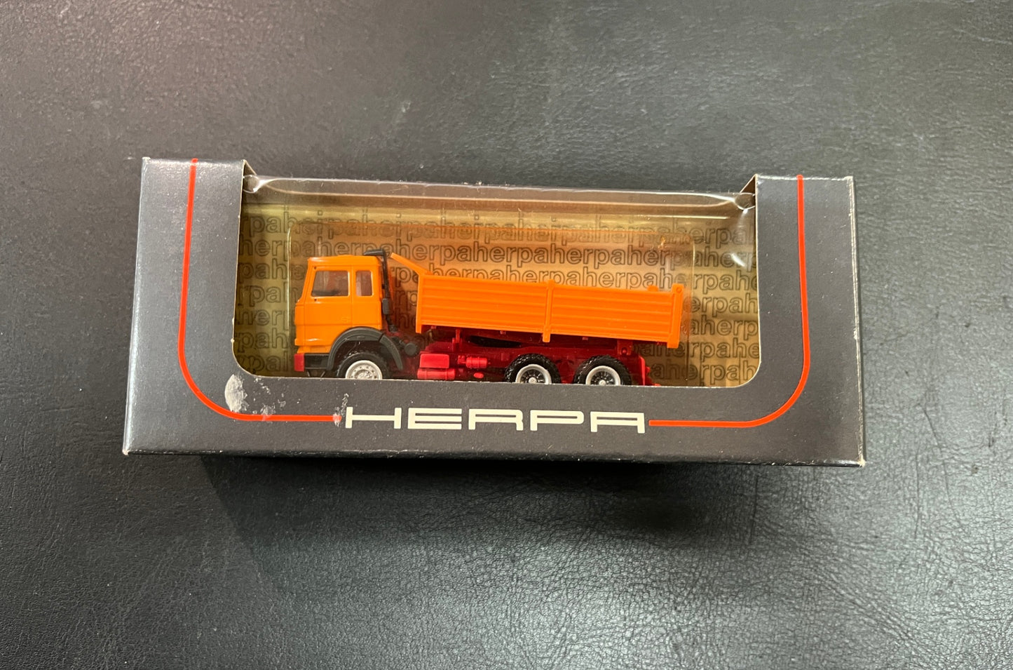 Herpa H0 1:87 MAN Kipper orange Modell LKW 858000 OVP
