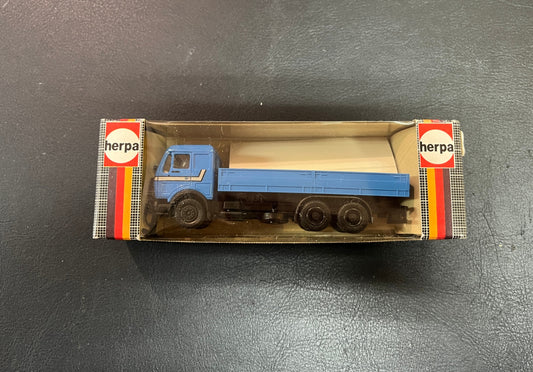 Herpa H0 1:87 Mercedes MAN Pritschen-LKW blau OVP 