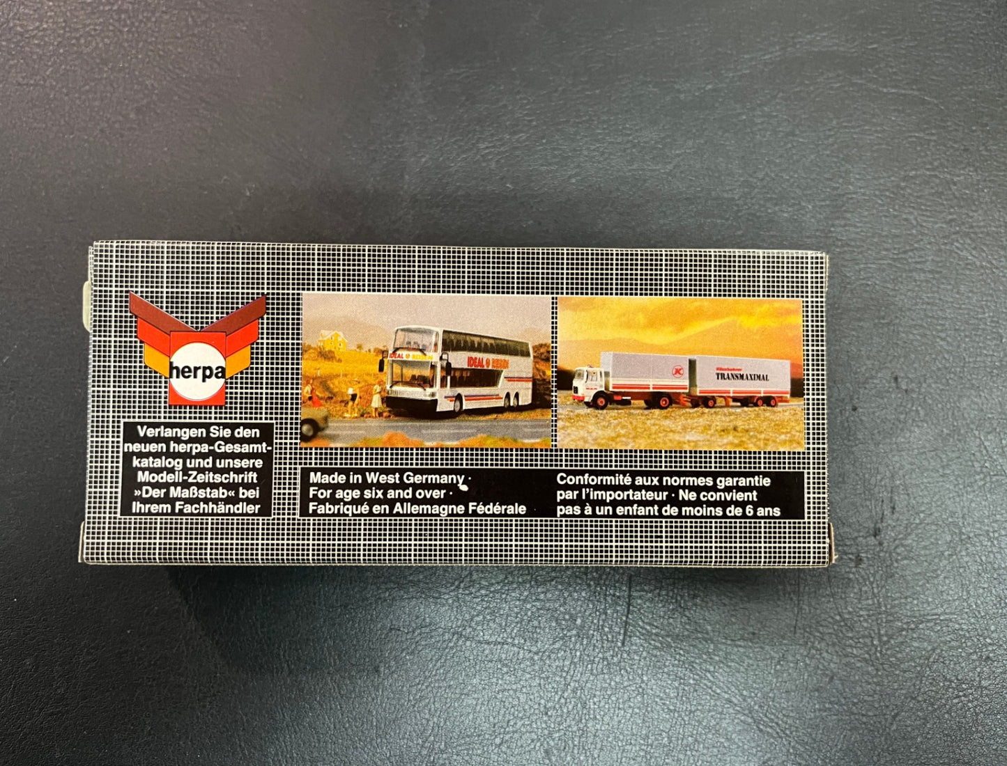 Herpa H0 1:87 Zugmaschine 3-achsig Blau Rot OVP Nr. 811284