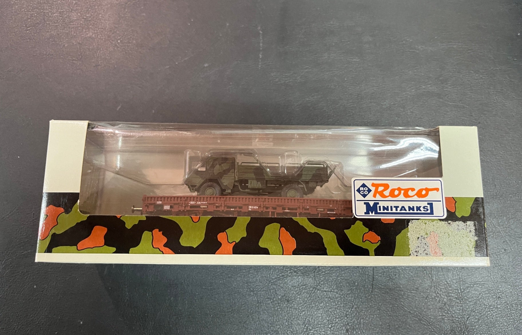Roco Minitanks Limited Edition Special 809 Niederbordwagen mit Bundeswehr-LKW H0 OVP