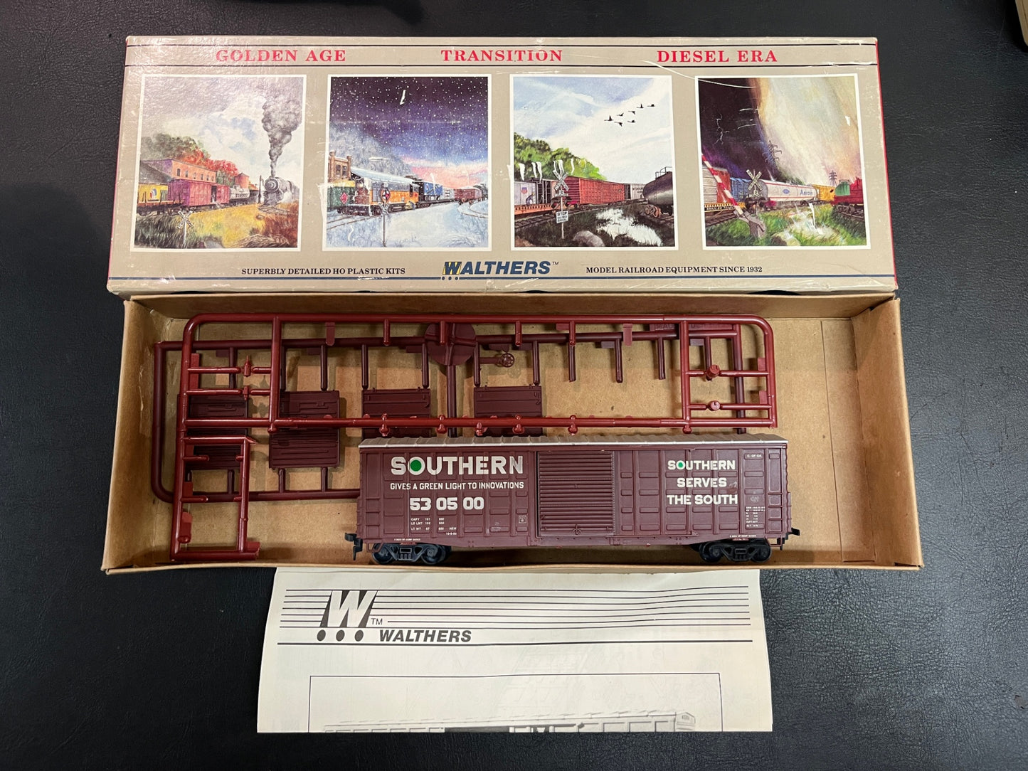 Walthers H0 Southern Boxcar Güterwagen Bausatz USA OVP