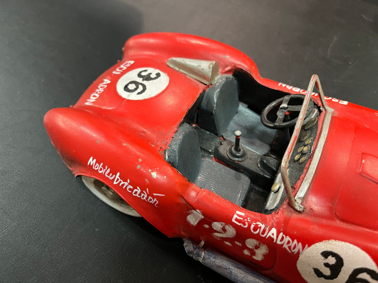 Vintage Rennwagen Modellauto Escuadron Nr. 36 Handarbeit Einzelstück