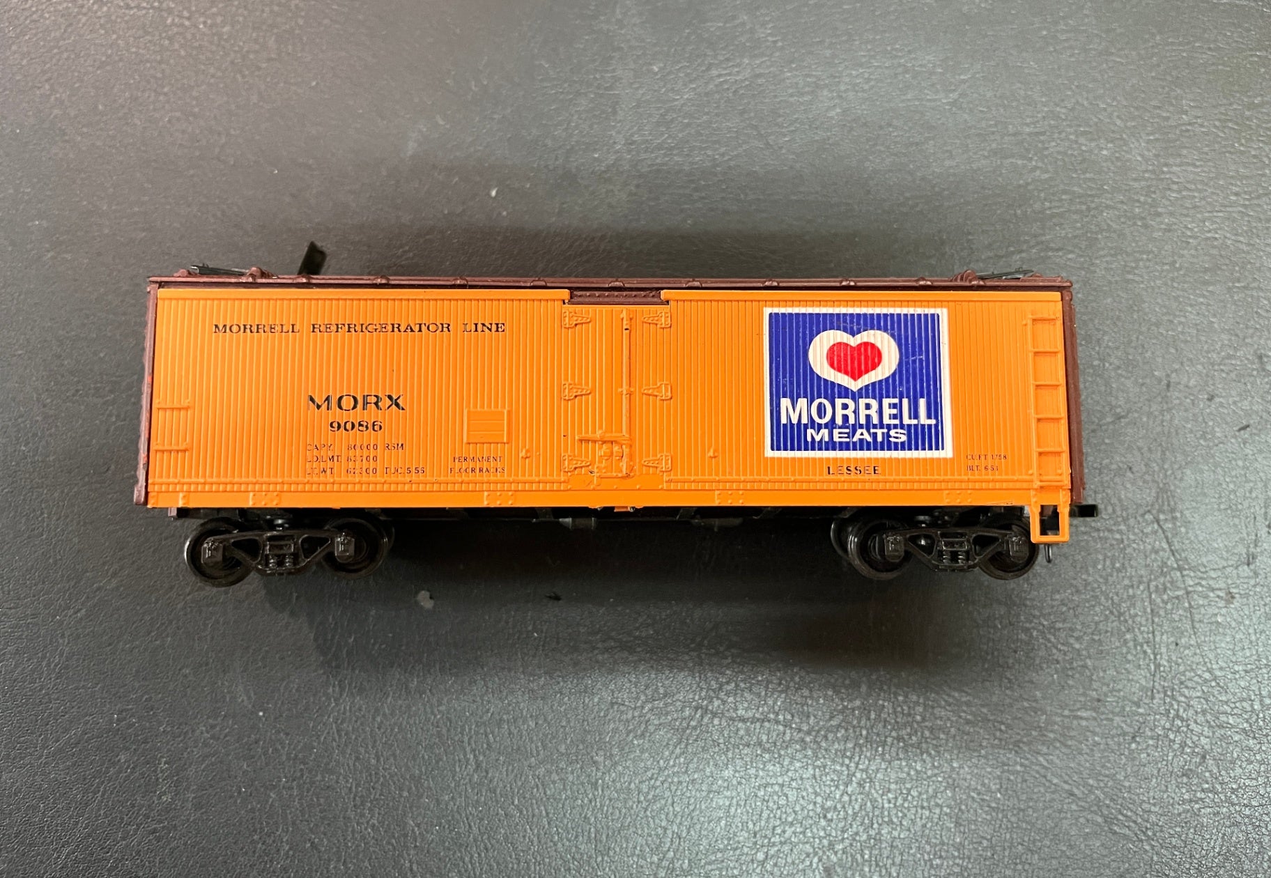 H0 US Kühlwagen Morrell Meats MORX orange unvollständig