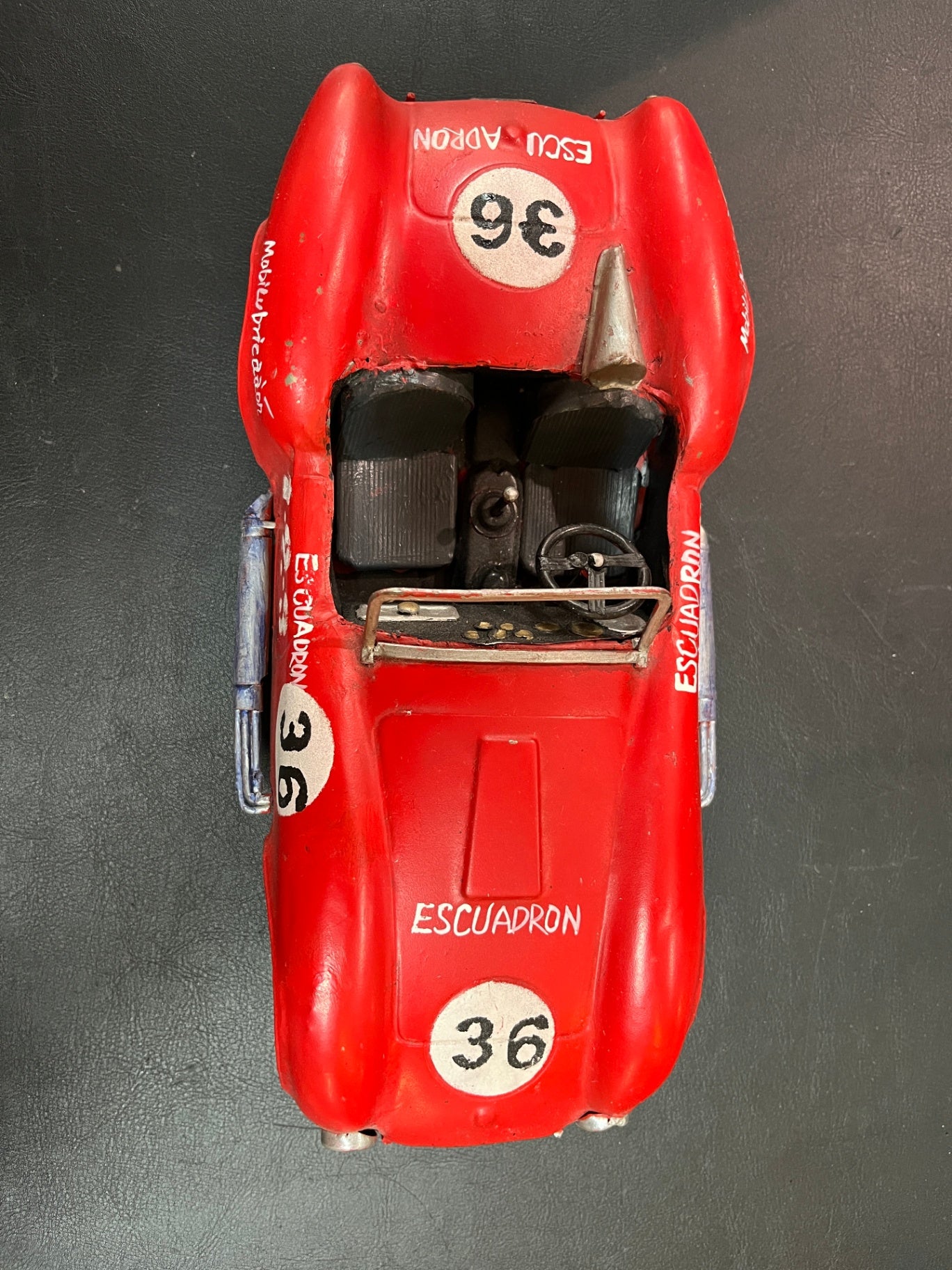 Vintage Rennwagen Modellauto Escuadron Nr. 36 Handarbeit Einzelstück