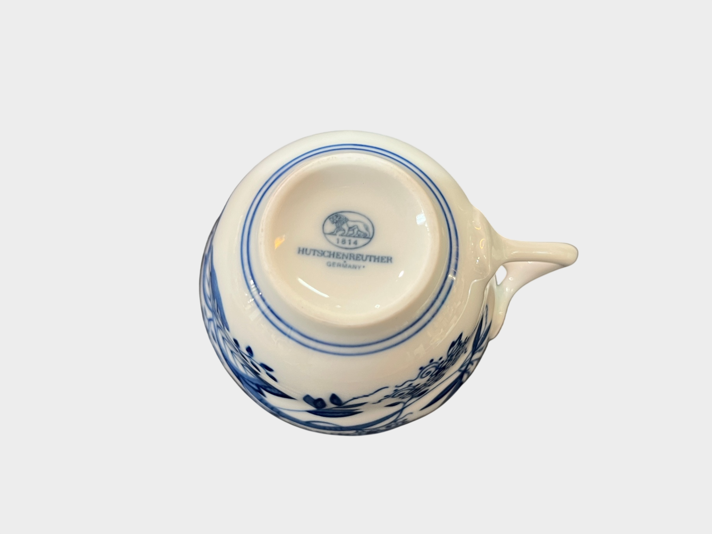 Hutschenreuther Zwiebelmuster Kaffeetasse Porzellan blau weiß Germany