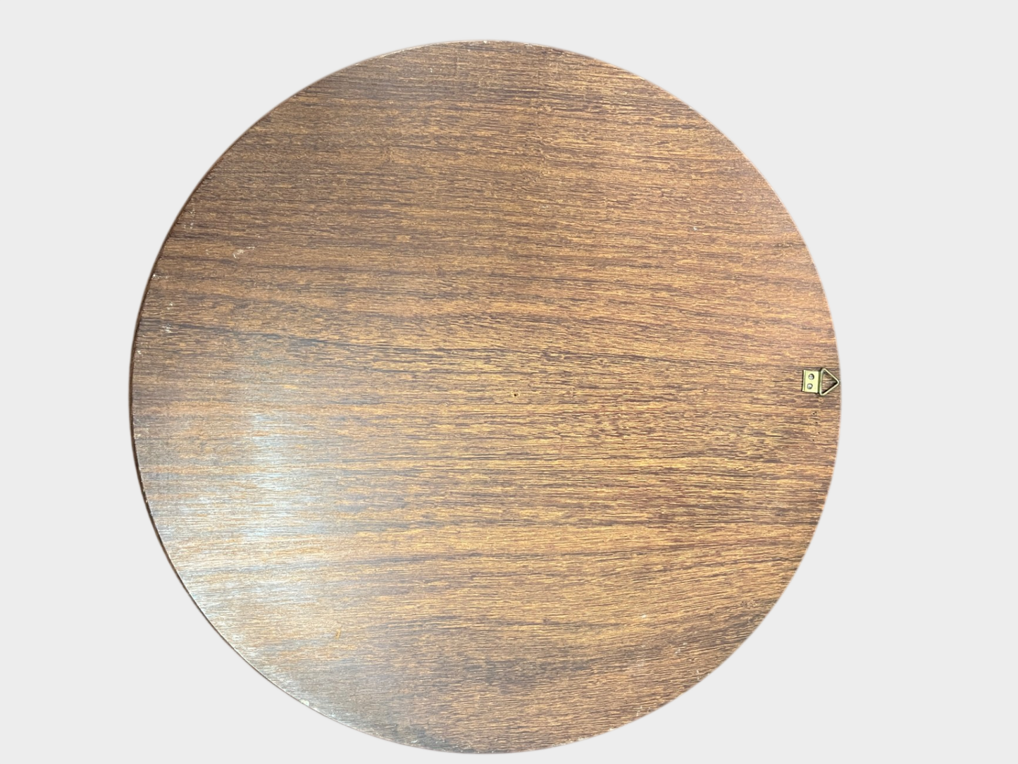 Vintage Wandteller Holz handbemalt Blumenmotiv Bauernmalerei 32 cm