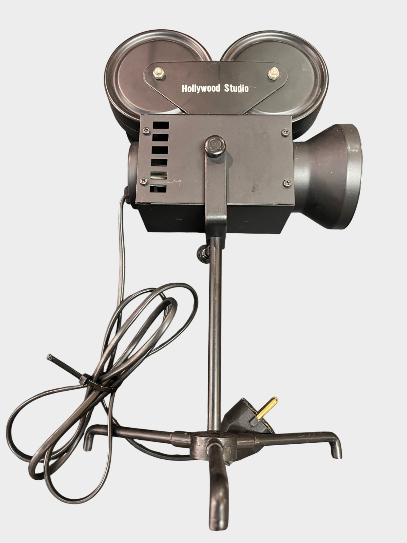 Hollywood Studio Filmprojektor Lampe Deko Tischlampe Schwarz