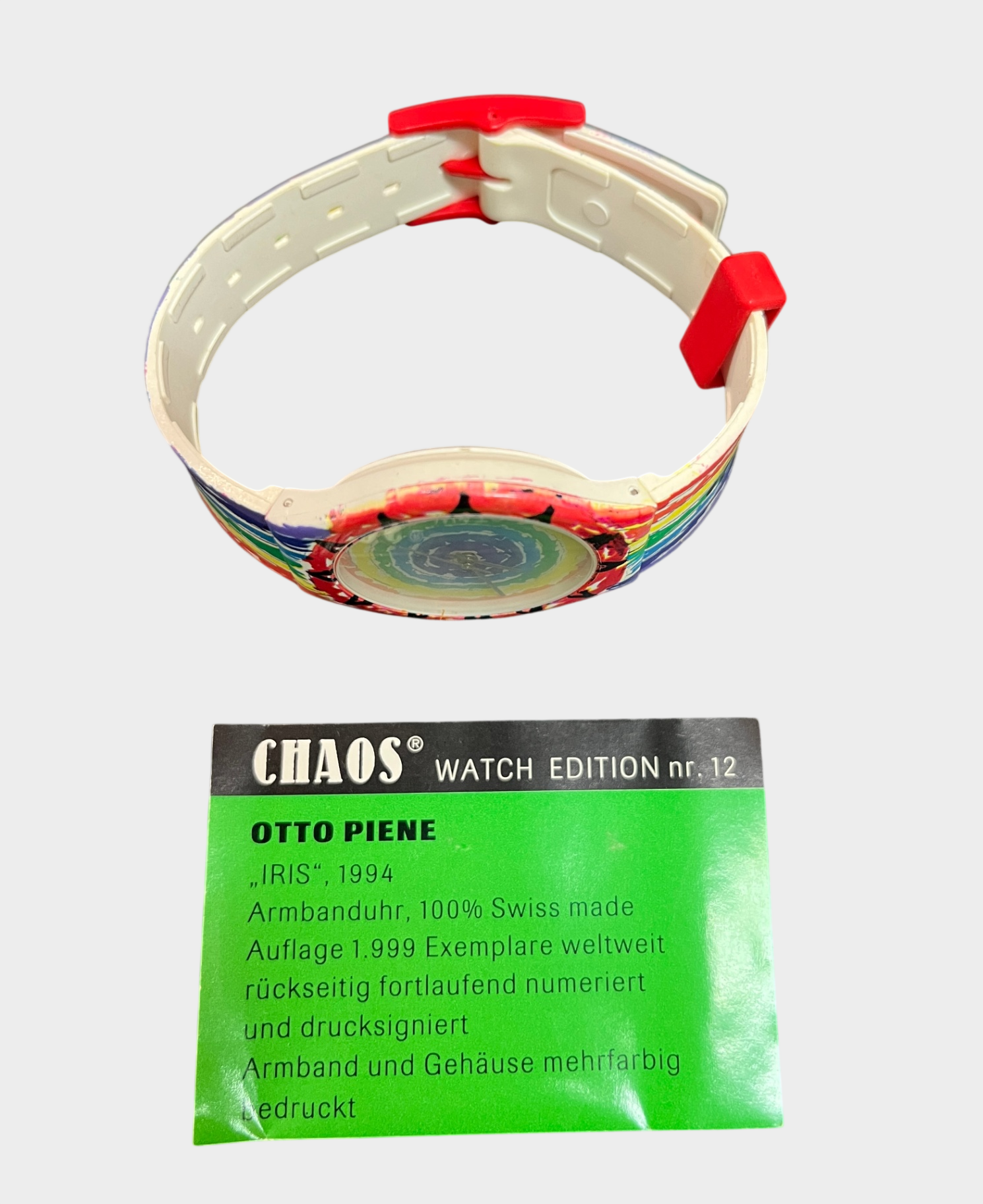 Chaos Watch Otto Piene IRIS 1994 Nr. 12 limitiert Swiss Made