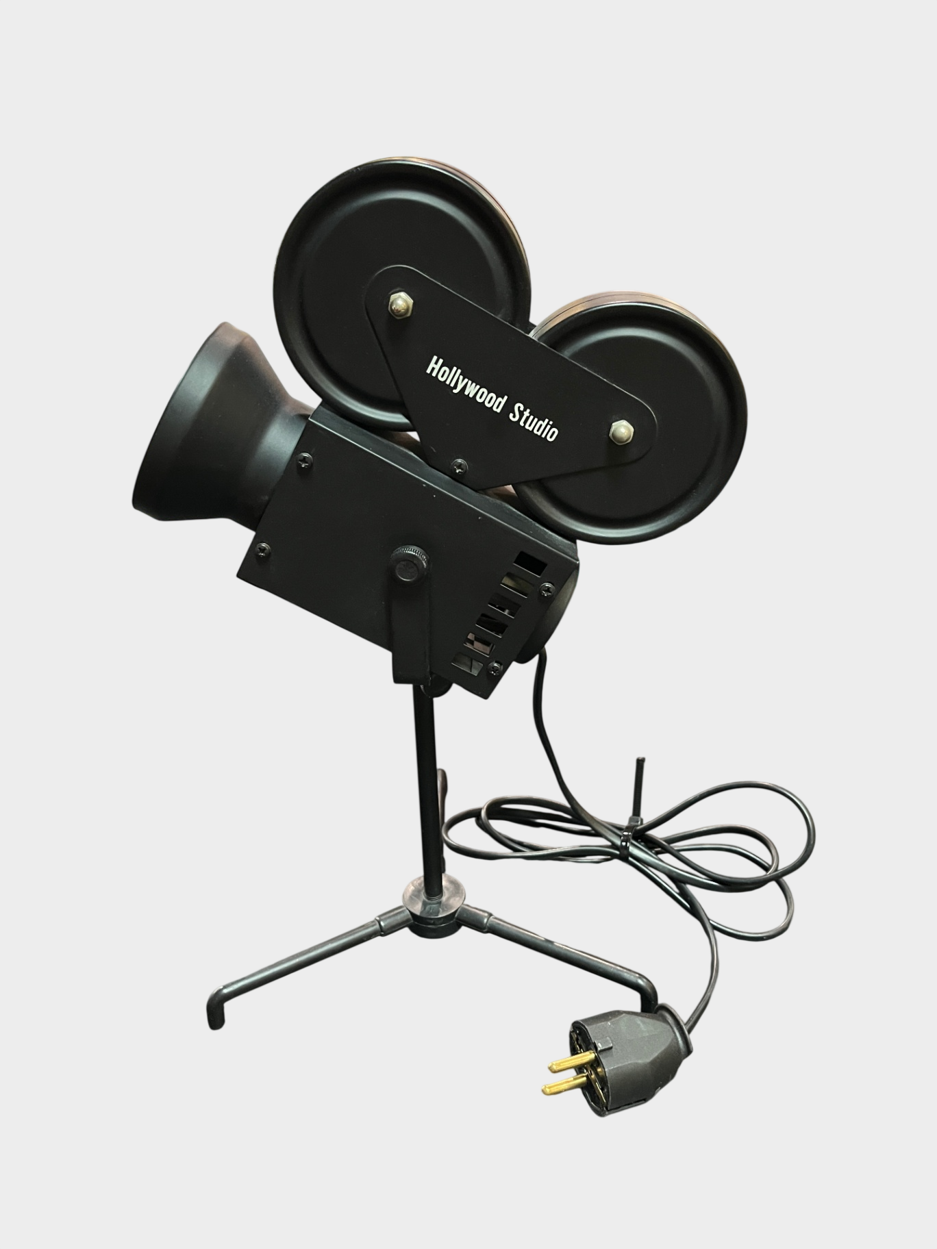 Hollywood Studio Filmprojektor Lampe Deko Tischlampe Schwarz