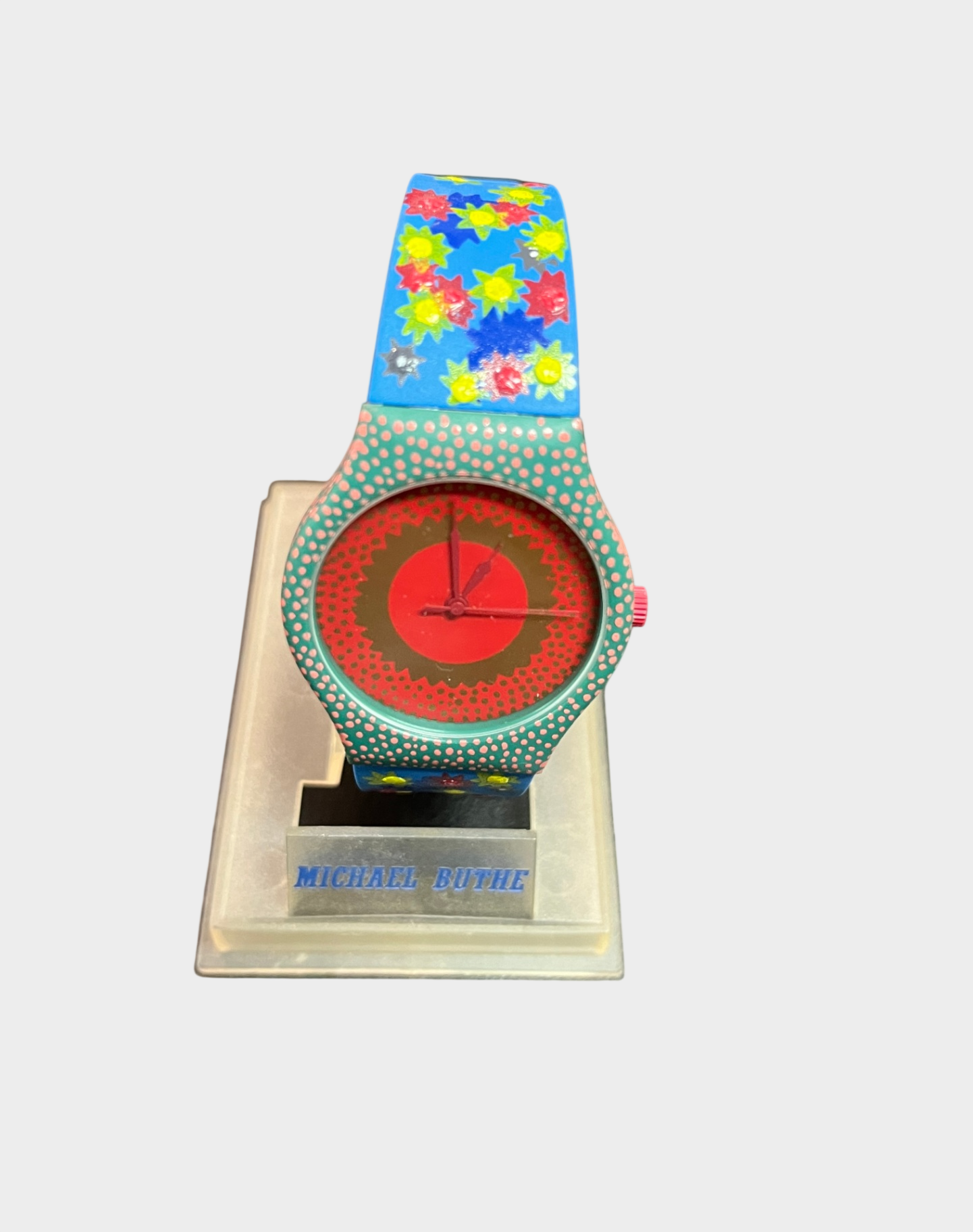 Chaos Watch Michael Buthe Künstleruhr Swiss Made limitiert 1990er Nr. 0134