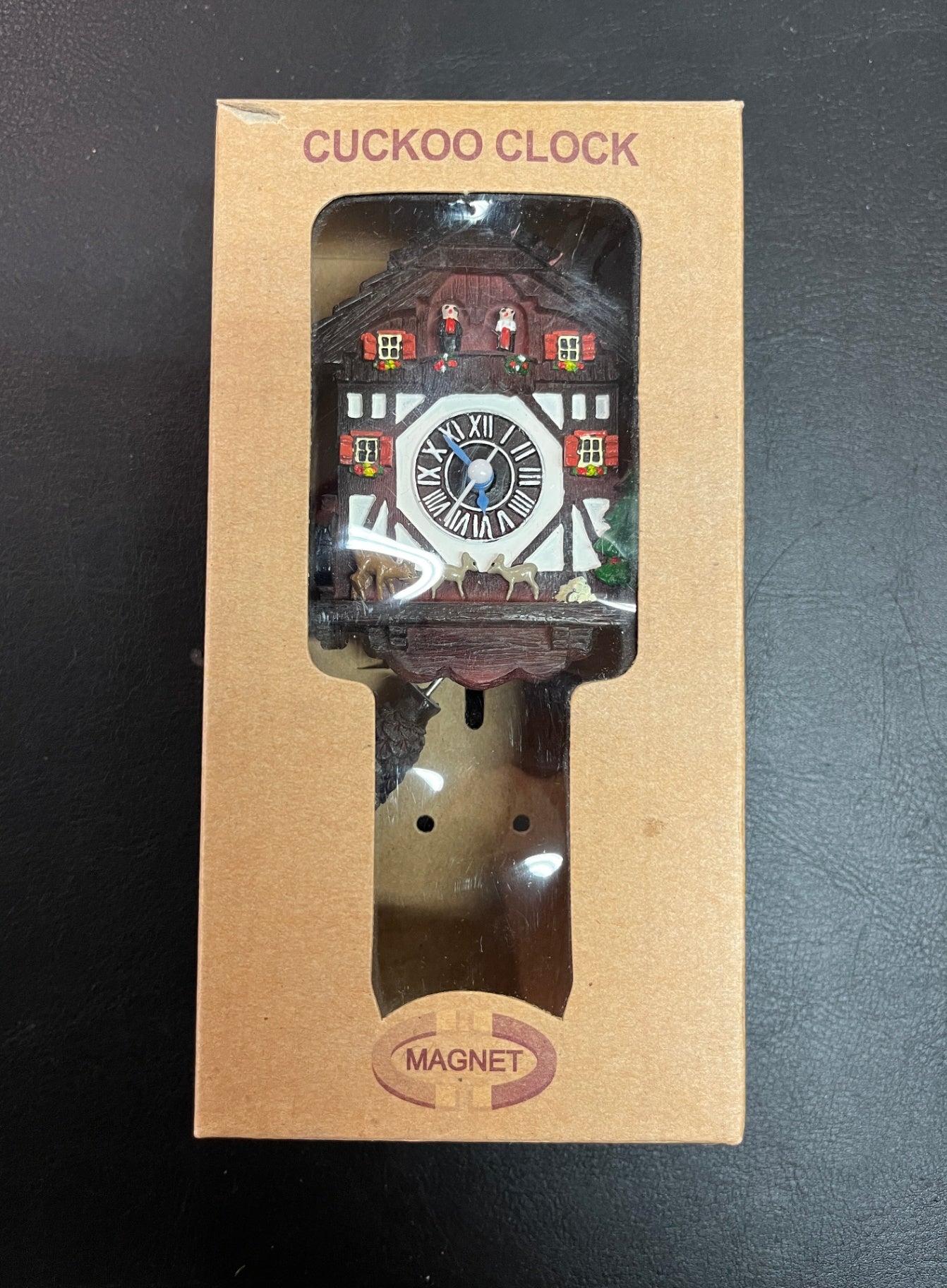 Kuckucksuhr Kühlschrankmagnet Magnet Miniatur Schwarzwald Uhr OVP