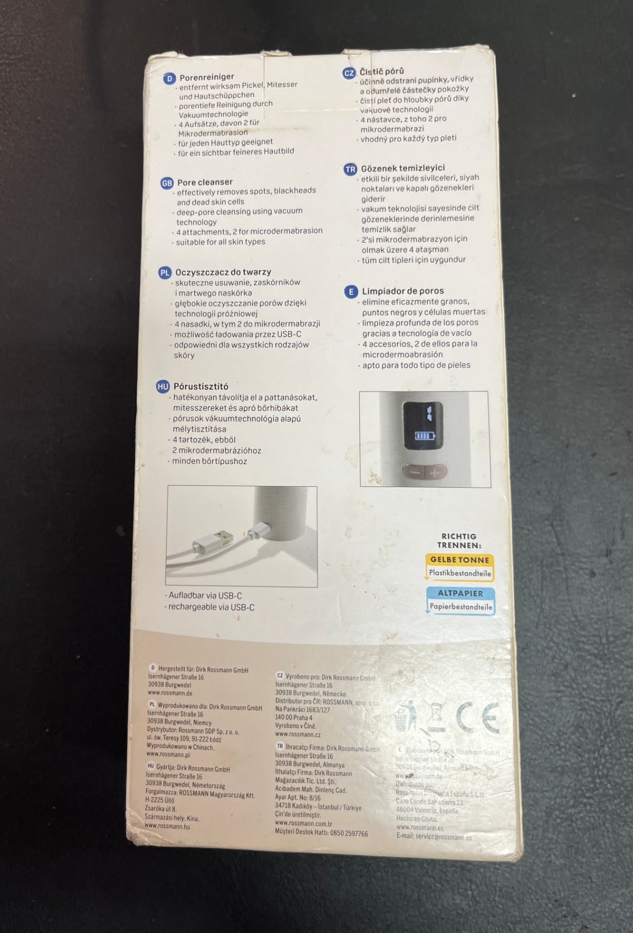 Ideenwelt Porenreiniger Pore Cleanser USB-C mit OVP