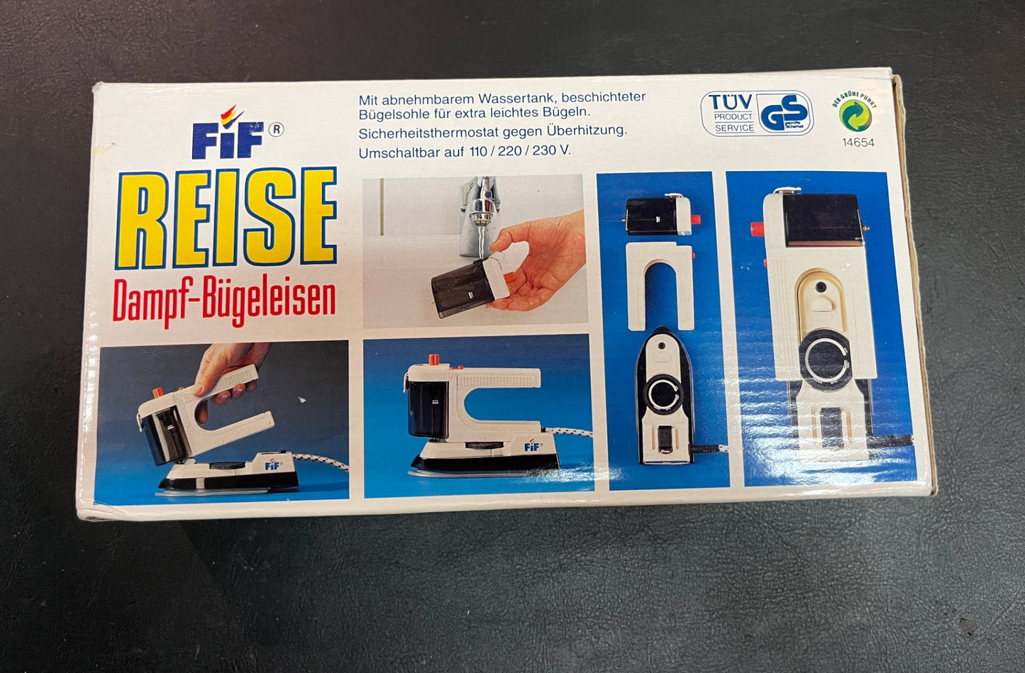 FiF Reise Dampfbügeleisen Mini Bügeleisen OVP 110 220 230 V