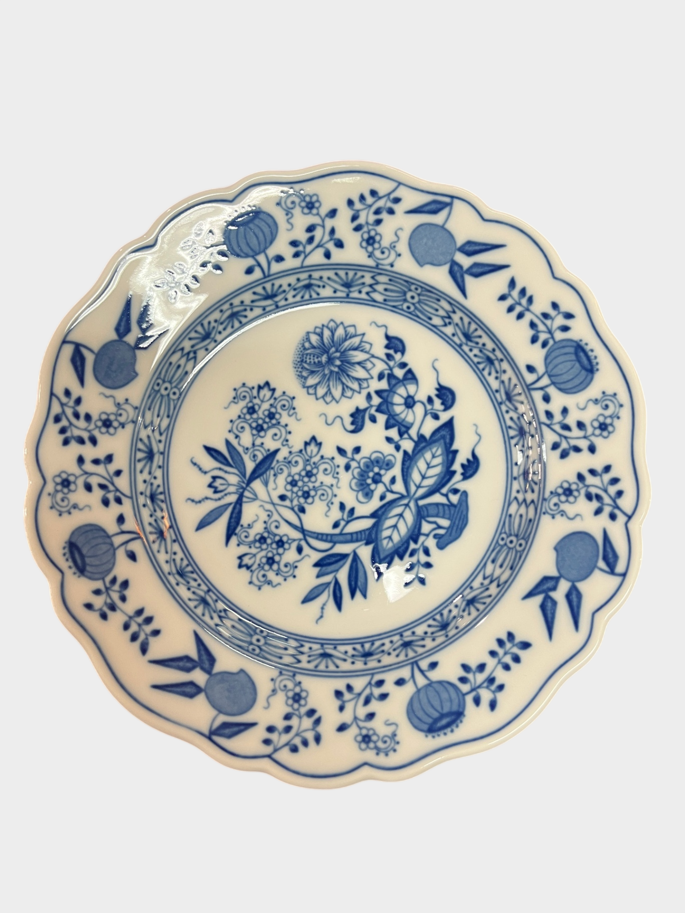 Hutschenreuther Zwiebelmuster Porzellan Teller Kuchenteller blau weiß 19 cm