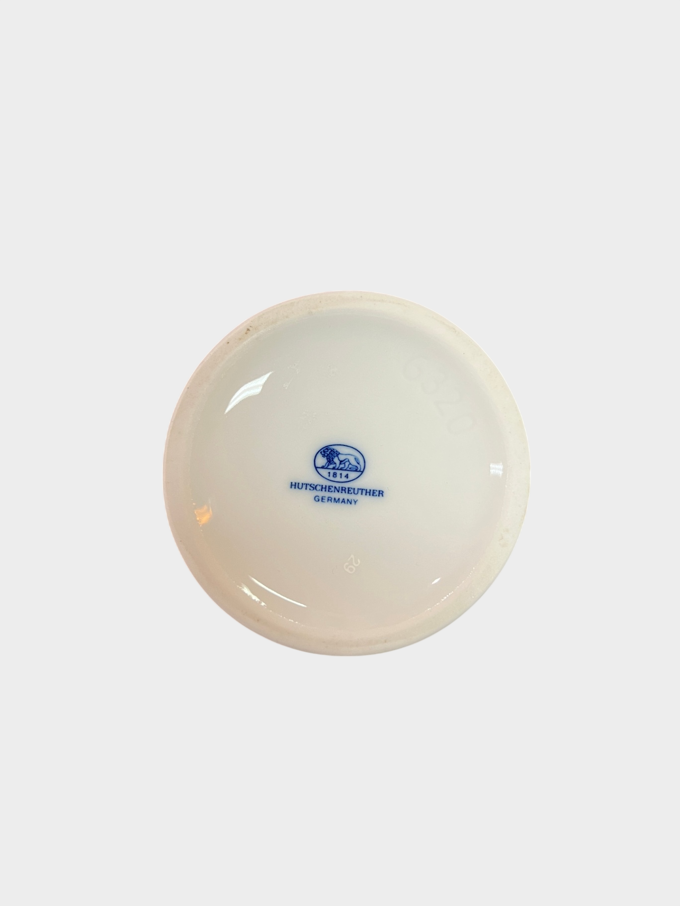 Hutschenreuther Vase Zwiebelmuster Porzellan blau weiß 11 cm