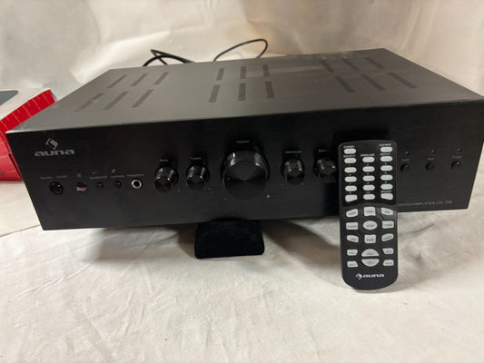 Auna CD-708 Stereo Vollverstärker Verstärker schwarz mit Fernbedienung