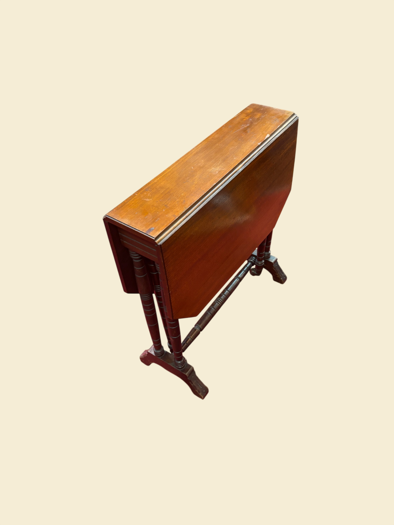 Englischer Klapptisch Gateleg Table Beistelltisch Vintage Holz