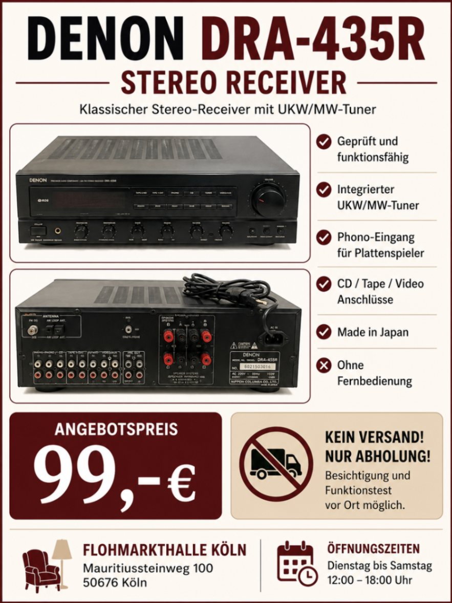 DENON DRA-435R Stereo Receiver getestet