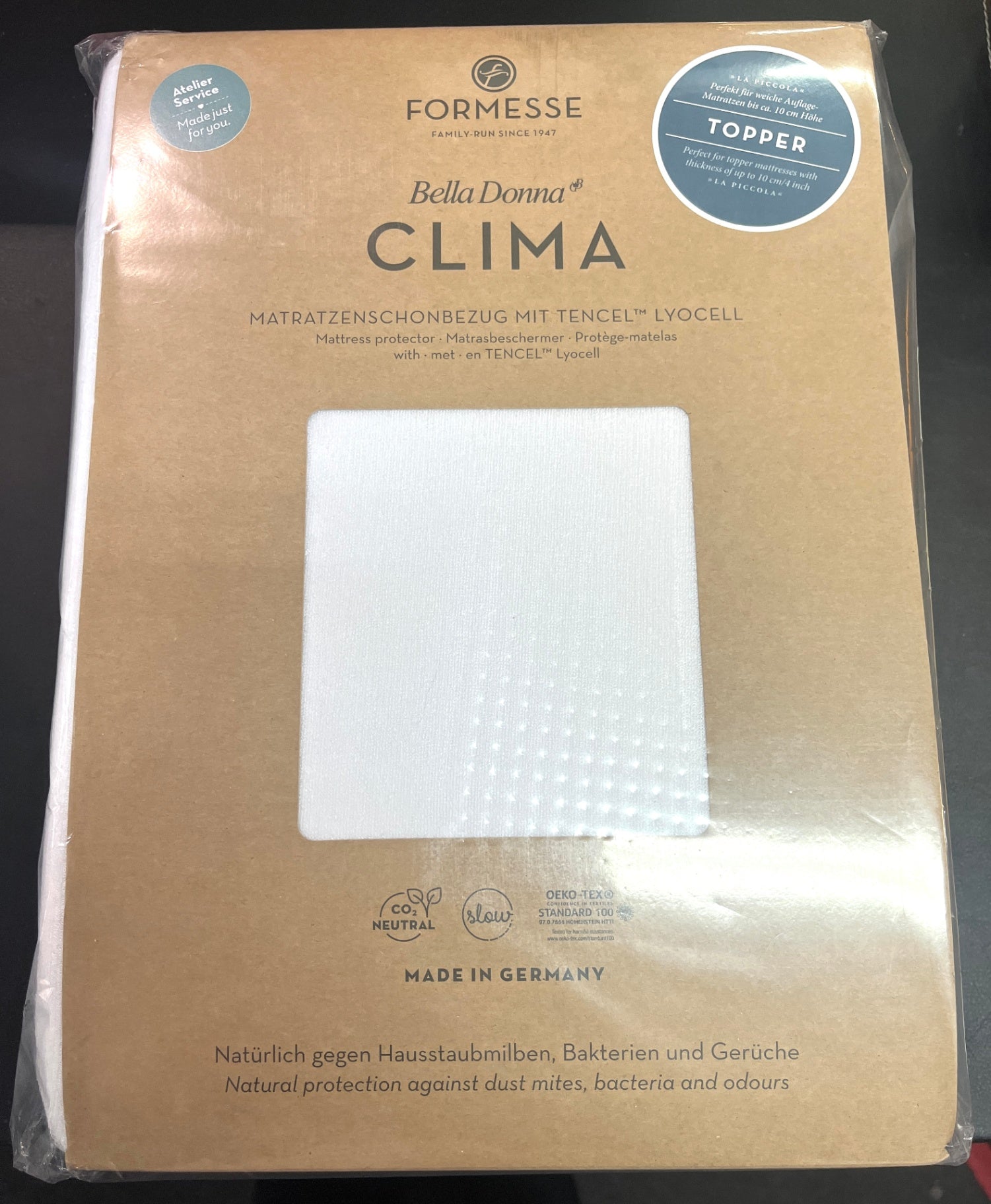 NEU Formesse Bella Donna Clima Topperbezug 200x210 cm Weiß Tencel Lyocell