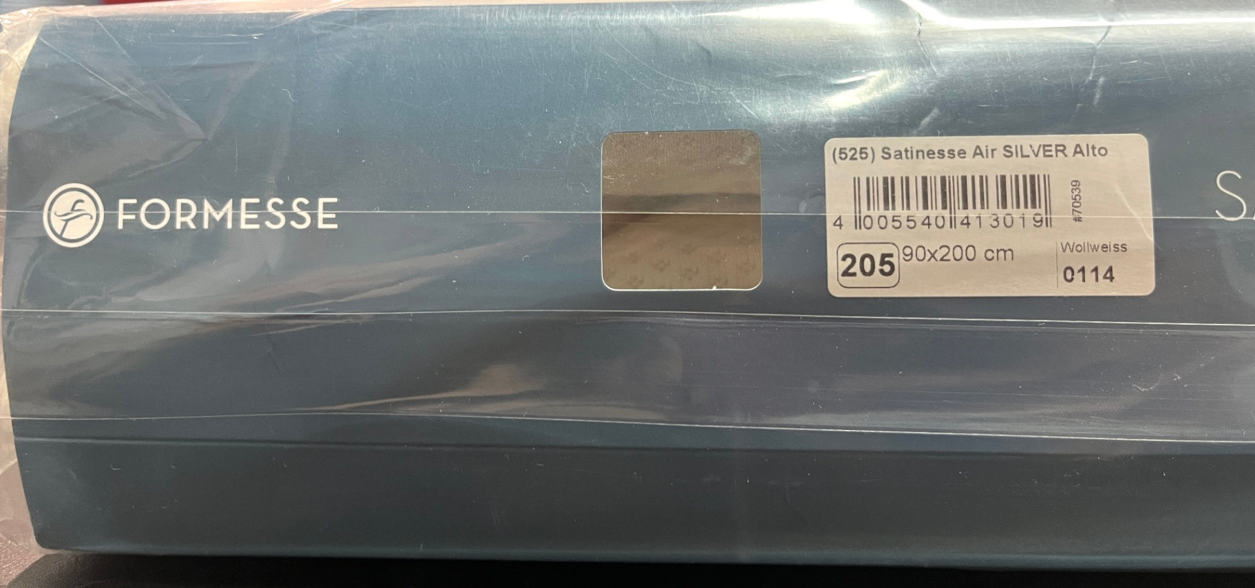 NEU  Formesse Satinesse Air Silver 90x200 Wollweiß Boxspring Schonbezug