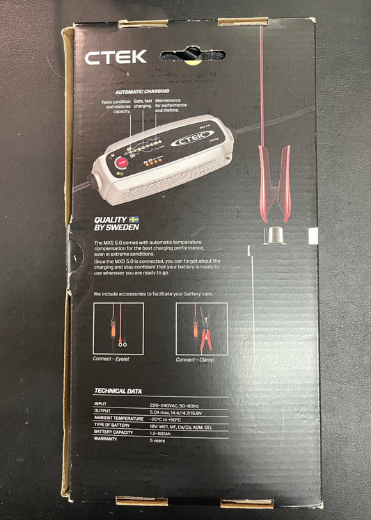 CTEK MXS 5.0 Batterieladegerät 12V 5A OVP und Zubehör