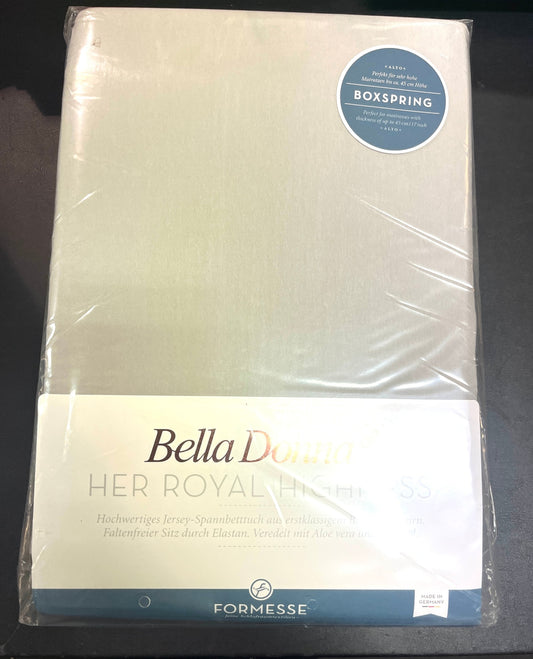 NEU Formesse Bella Donna Jersey Spannbettlaken Grau 180x190-200x220 Boxspring
