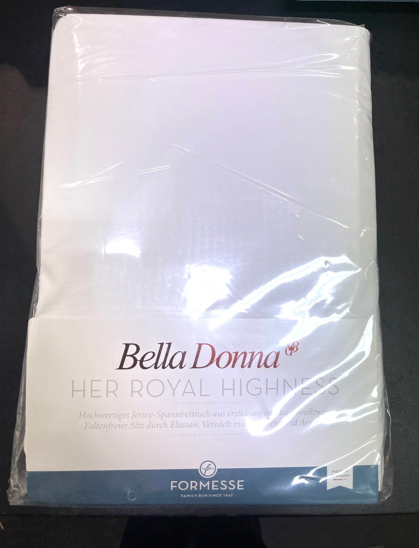 NEU Formesse Bella Donna Her Royal Highness Spannbettlaken Weiß 200x220
