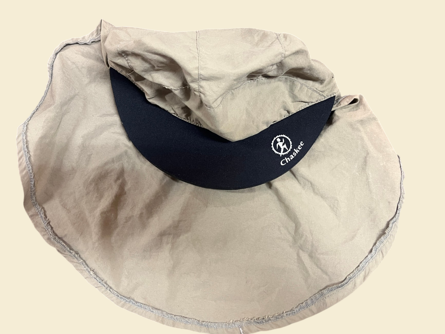 Chaskee Outdoor Kappe Beige Sonnenschutz Mütze Cap Faltbar