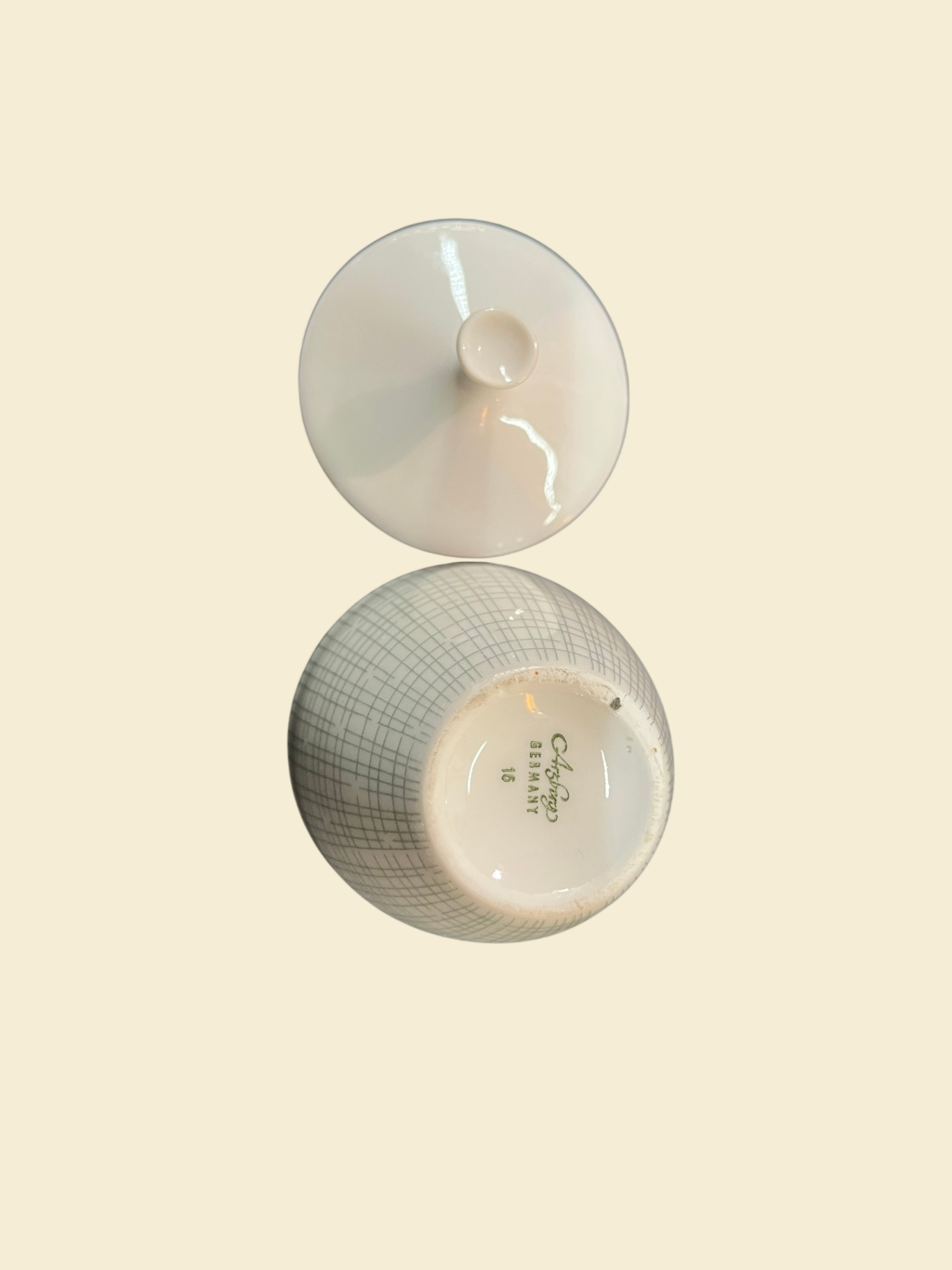 Arzberg Form 2025 Bastdekor Heinrich Löffelhardt Dose mit Deckel 7 cm