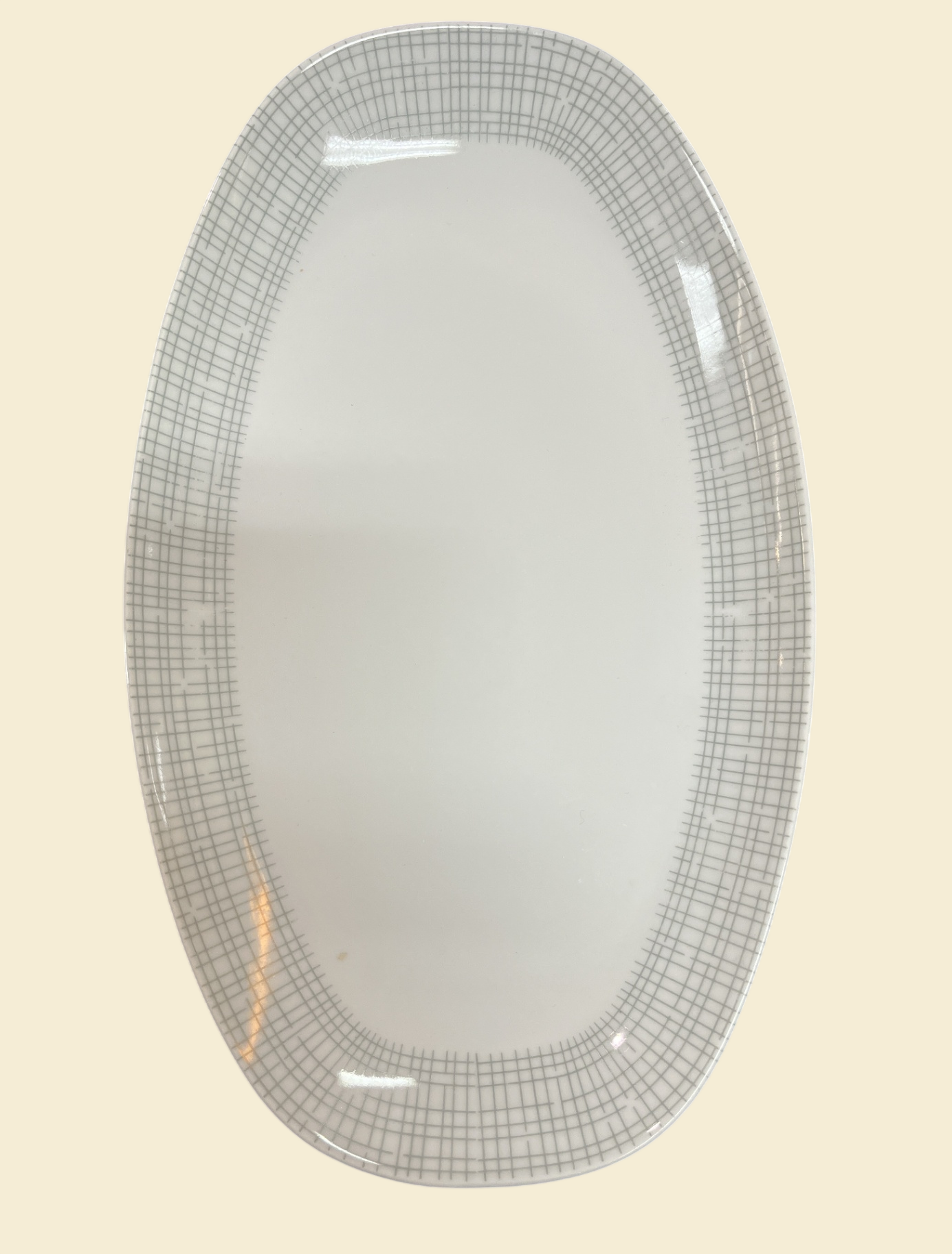 Arzberg Form 2025 Bastdekor Heinrich Löffelhard Platte 32,5 x 19,5 cm