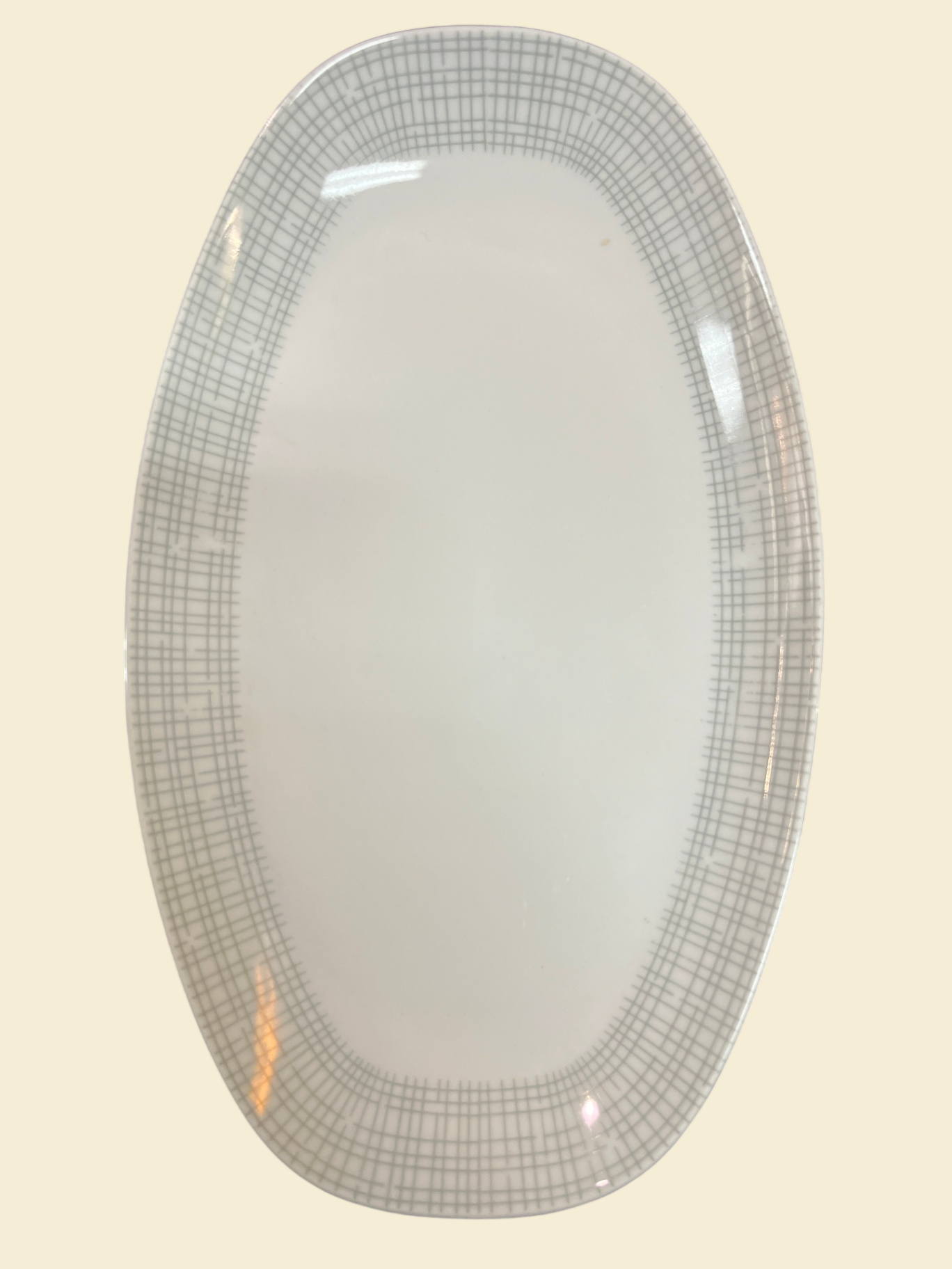 Arzberg Form 2025 Bastdekor Heinrich Löffelhard Platte 27 x 16 cm