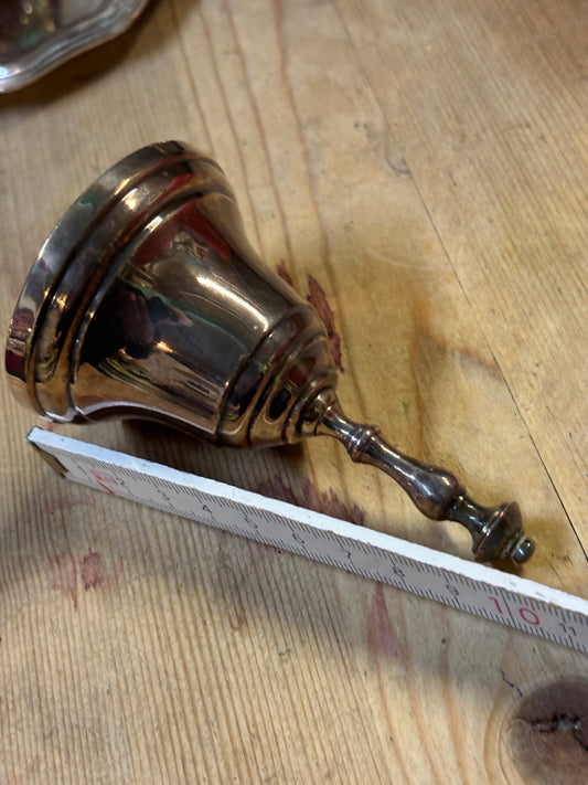 Versilbertes Tischglöckchen Glocke Höhe ca. 10 cm