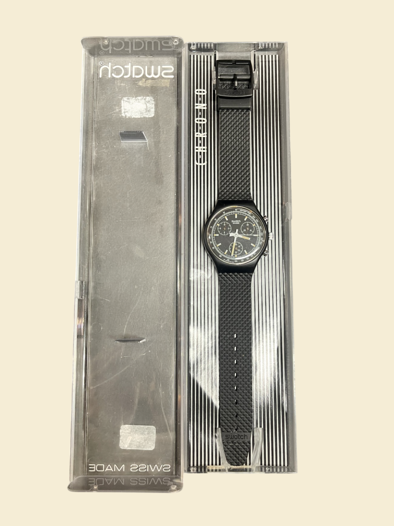 Swatch Chrono Armbanduhr Swiss Made 17 Jewels mit Box