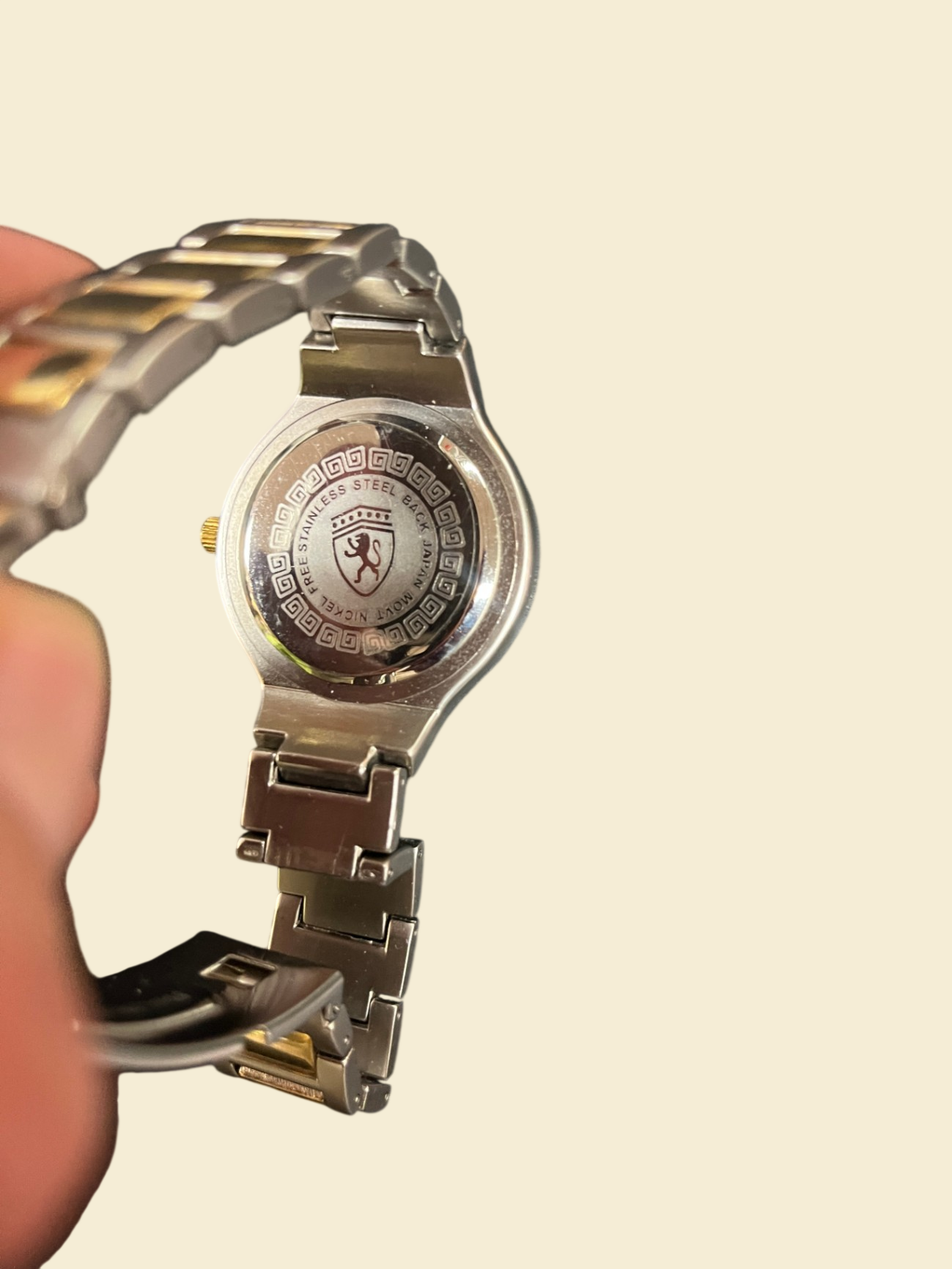 Quartz Damenarmbanduhr Bicolor Metallarmband Japan Movt