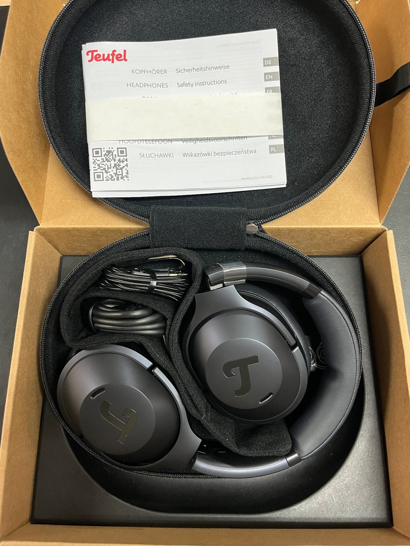 NEU Teufel Real Blue NC 3 Bluetooth Kopfhörer ANC Over Ear Schwarz OVP