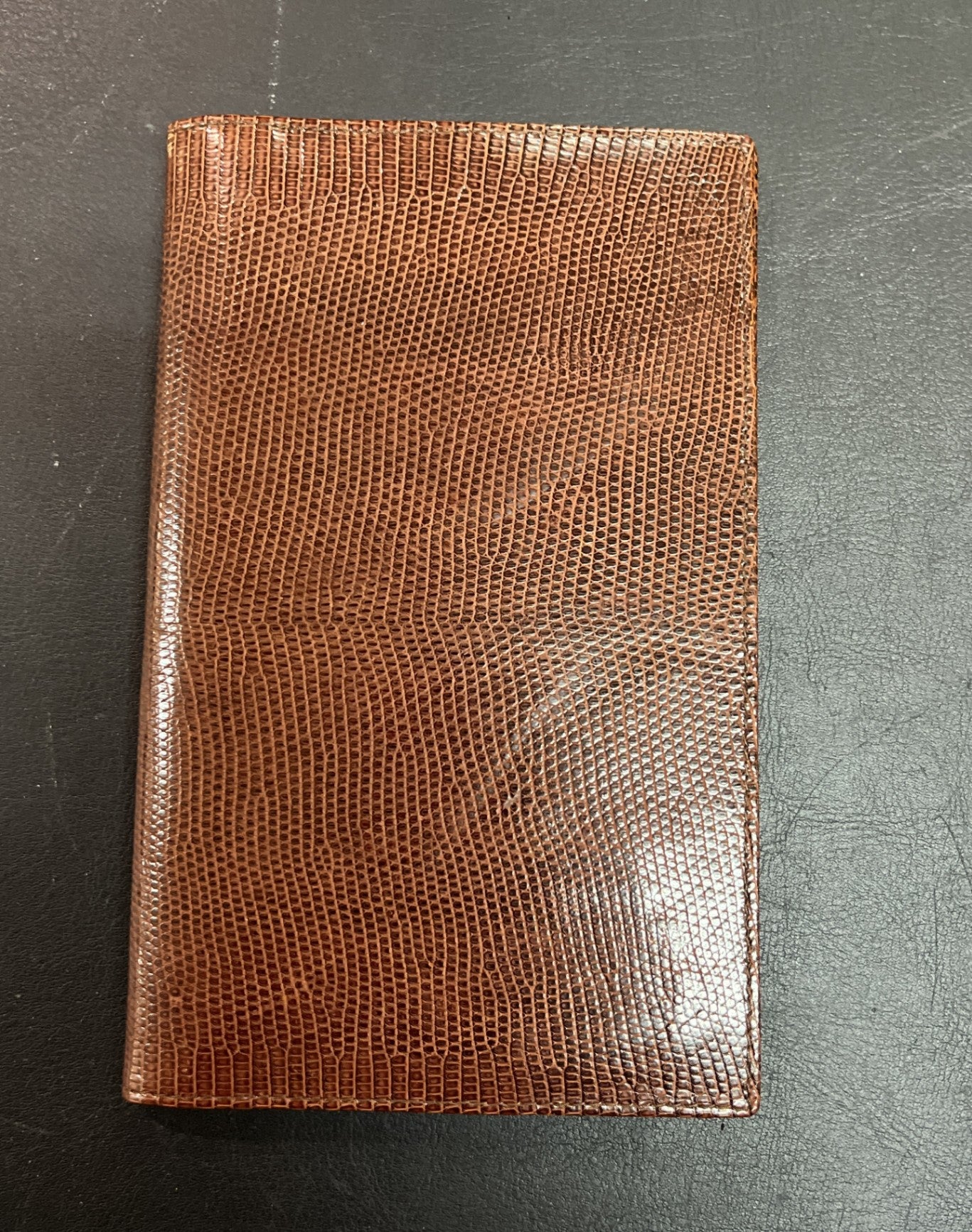 Ausweismappe Lederoptik Braun Dokumentenmappe Vintage