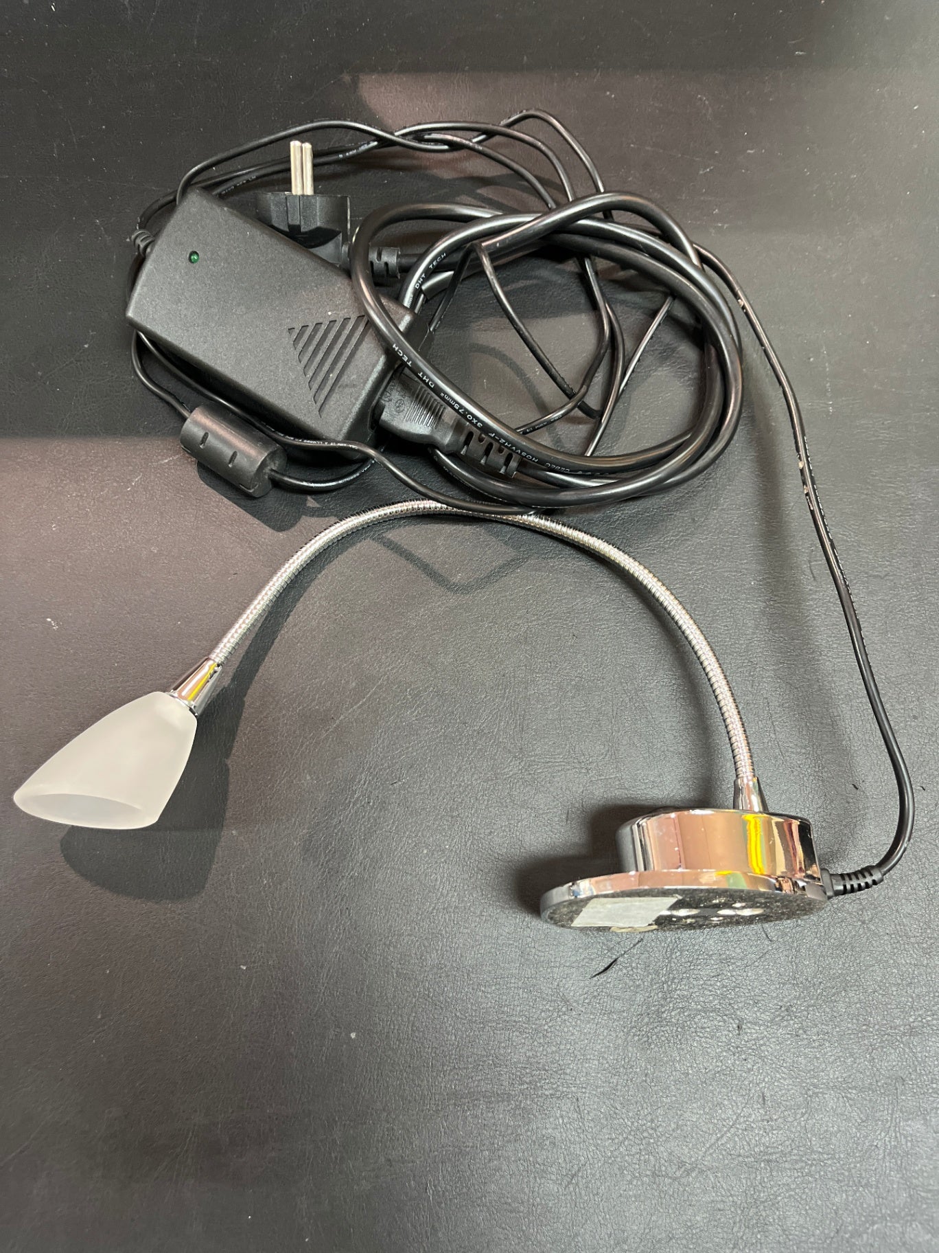LED Wandleuchte Flexarm Chrom mit Netzteil