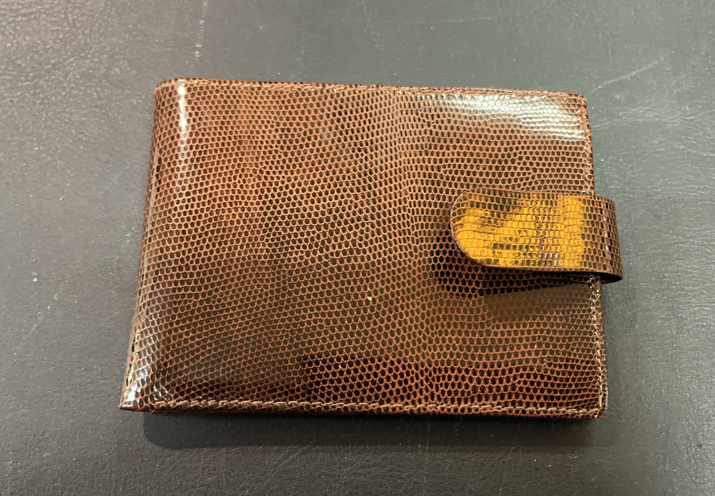 Portmonnaie Lederoptik Braun Vintage