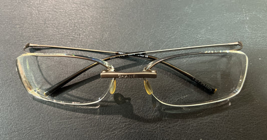 Chanel 2033 Damen Brille Made in Italy Metallfassung Vintage