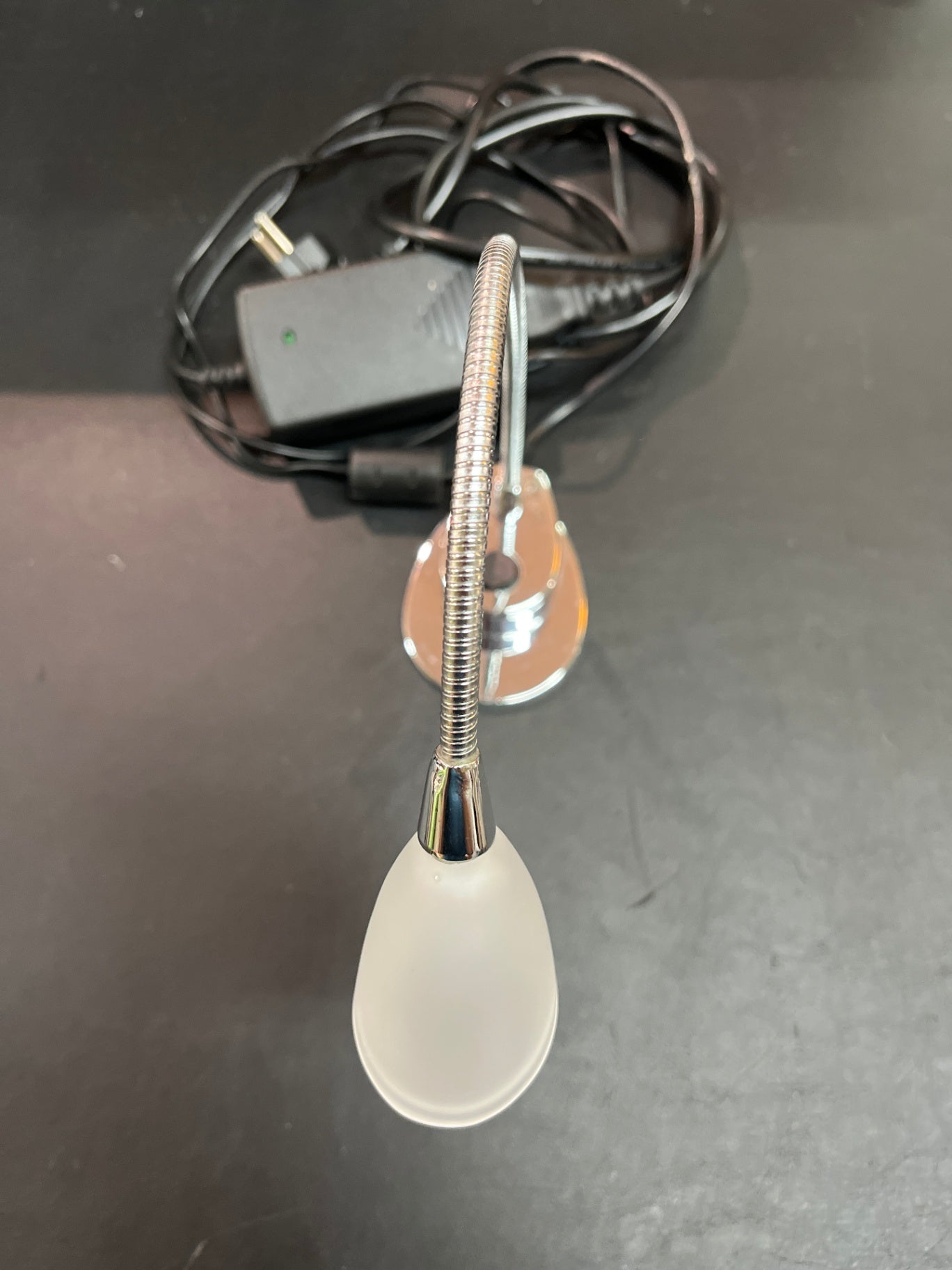 LED Wandleuchte Flexarm Chrom mit Netzteil