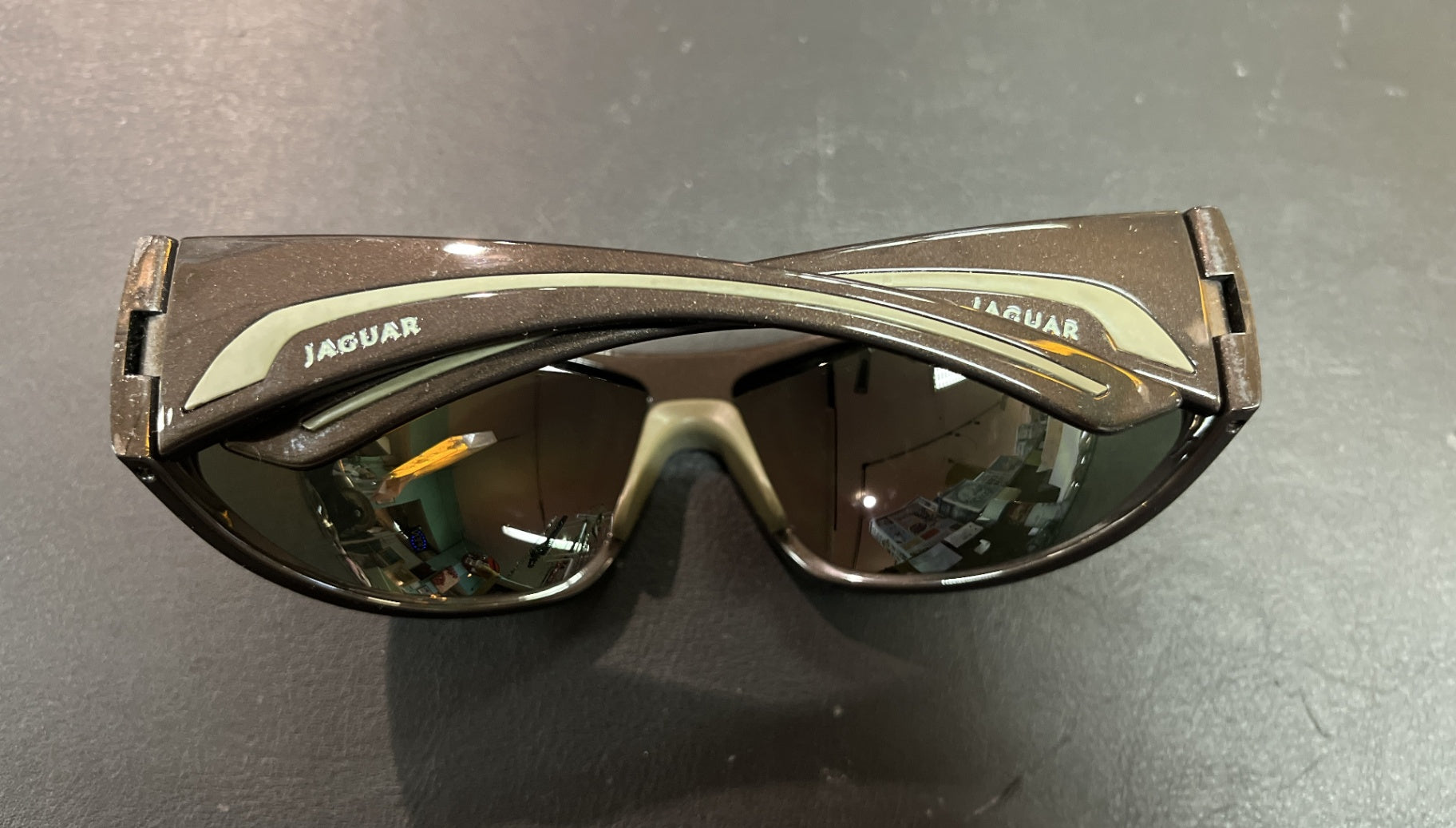 Jaguar Sonnenbrille Modell 37604-510 Braun Sportbrille Herren
