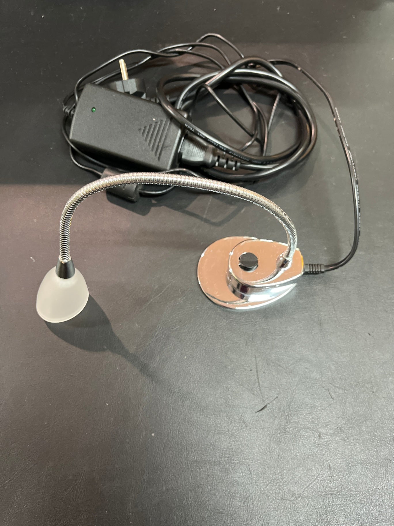 LED Wandleuchte Flexarm Chrom mit Netzteil