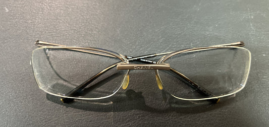 Chanel 2033 Damen Brille Made in Italy Metallfassung Vintage