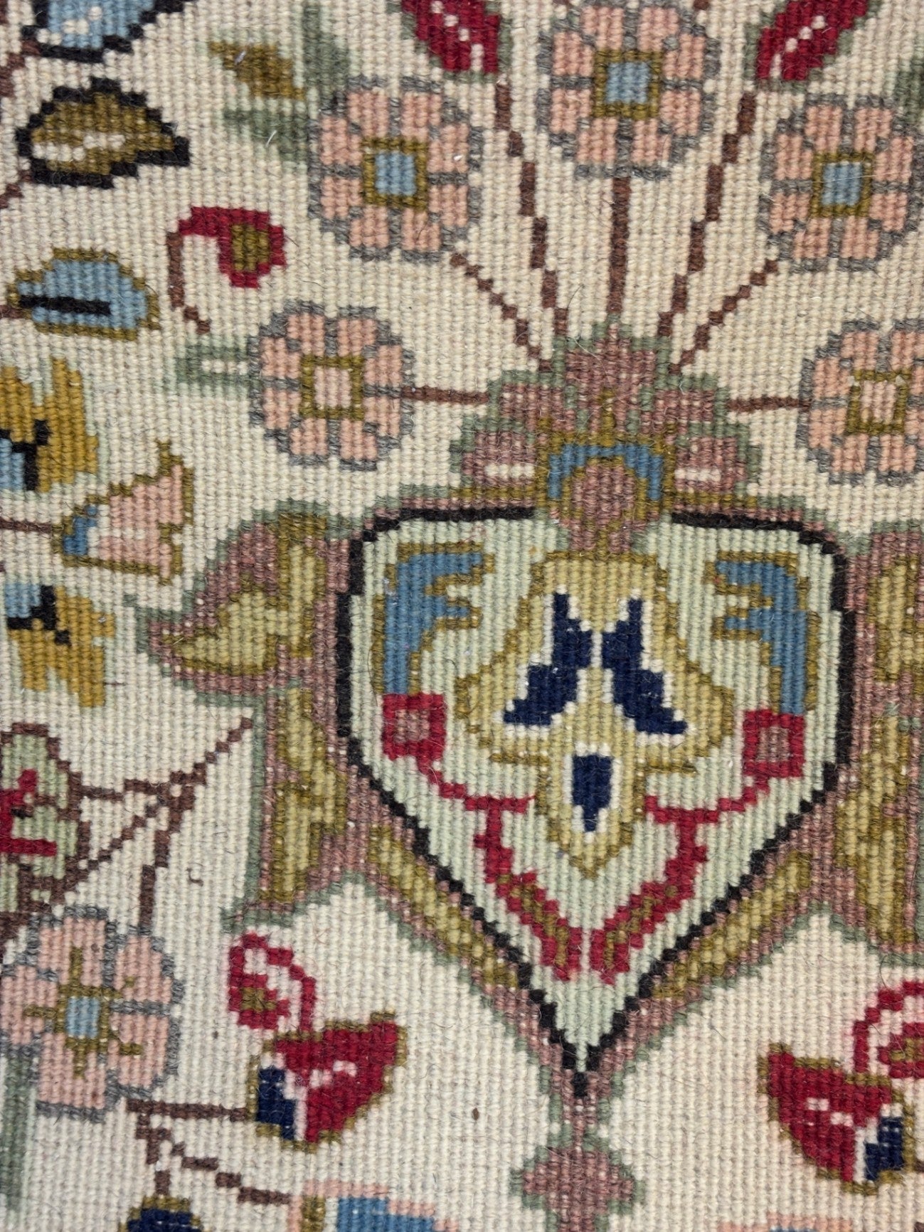 Handgeknüpfter Orientteppich Läufer 460 x 70 cm florales Muster