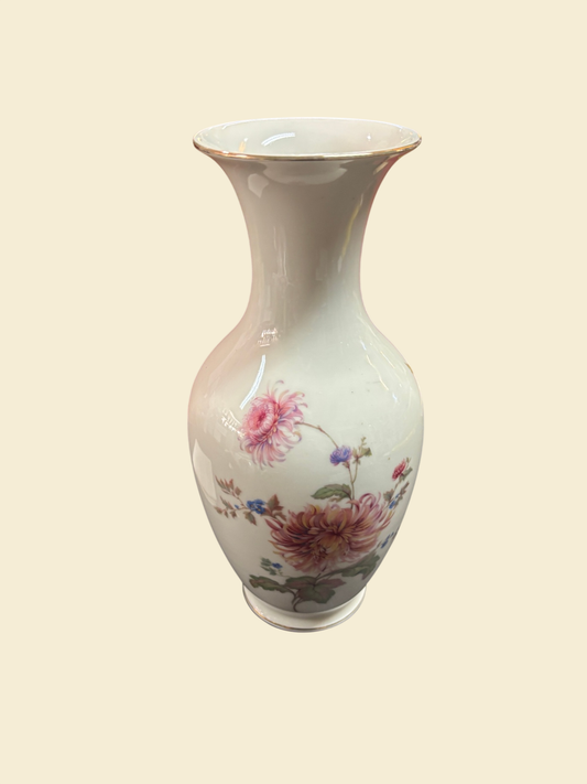 Porzellanvase C.T. Altwasser Hutschenreuther Hohenberg 28 cm Blumenmotiv
