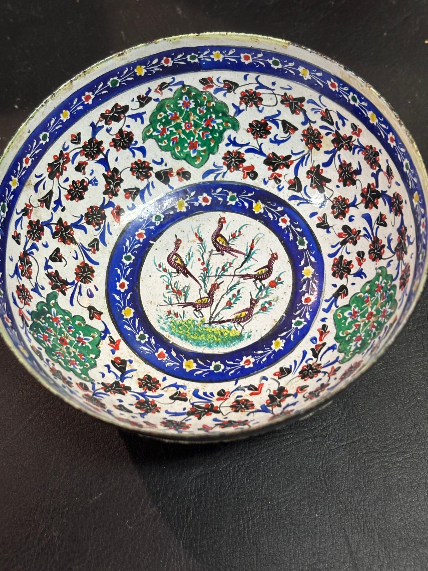 Persische Metallschale Ø 11 cm Made in Iran Handbemalt Dekorschale