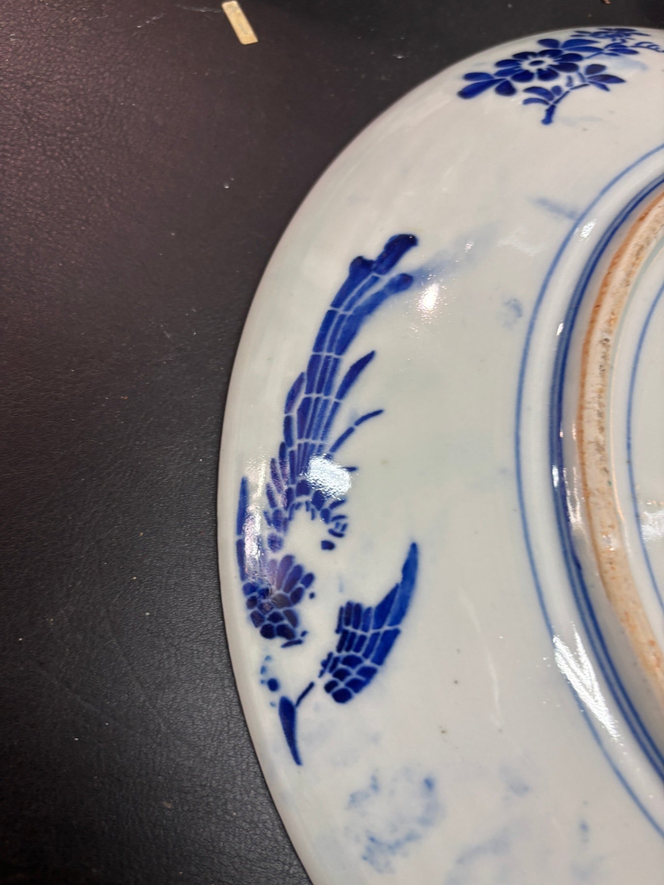 Imari Stil Porzellanteller Ø 30 cm Rot Blau Dekoteller China