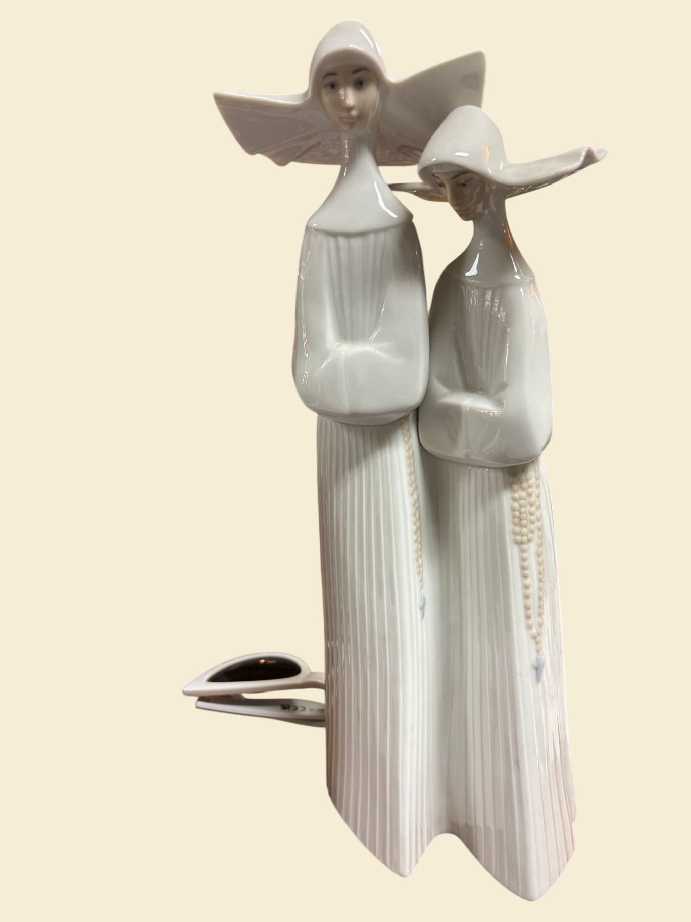 Lladró Porzellanfigur 4611 zwei Damen weiß Original Spanien DAISA 35 cm