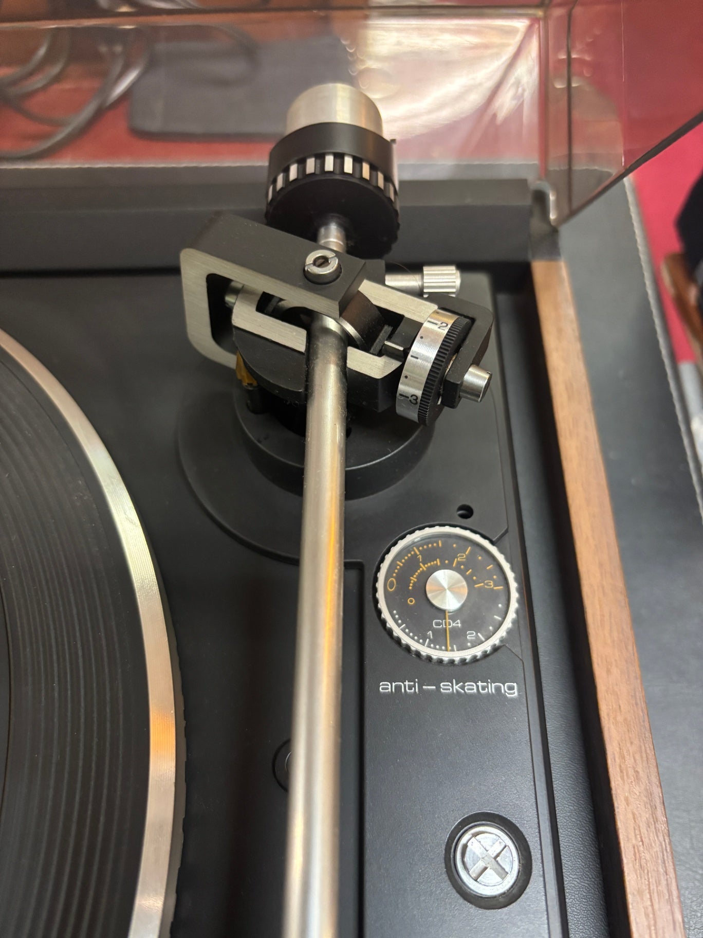 Dual 510 Plattenspieler Belt Drive Riemenantrieb geprüft funktionstüchtig/Haube mit Kratzer